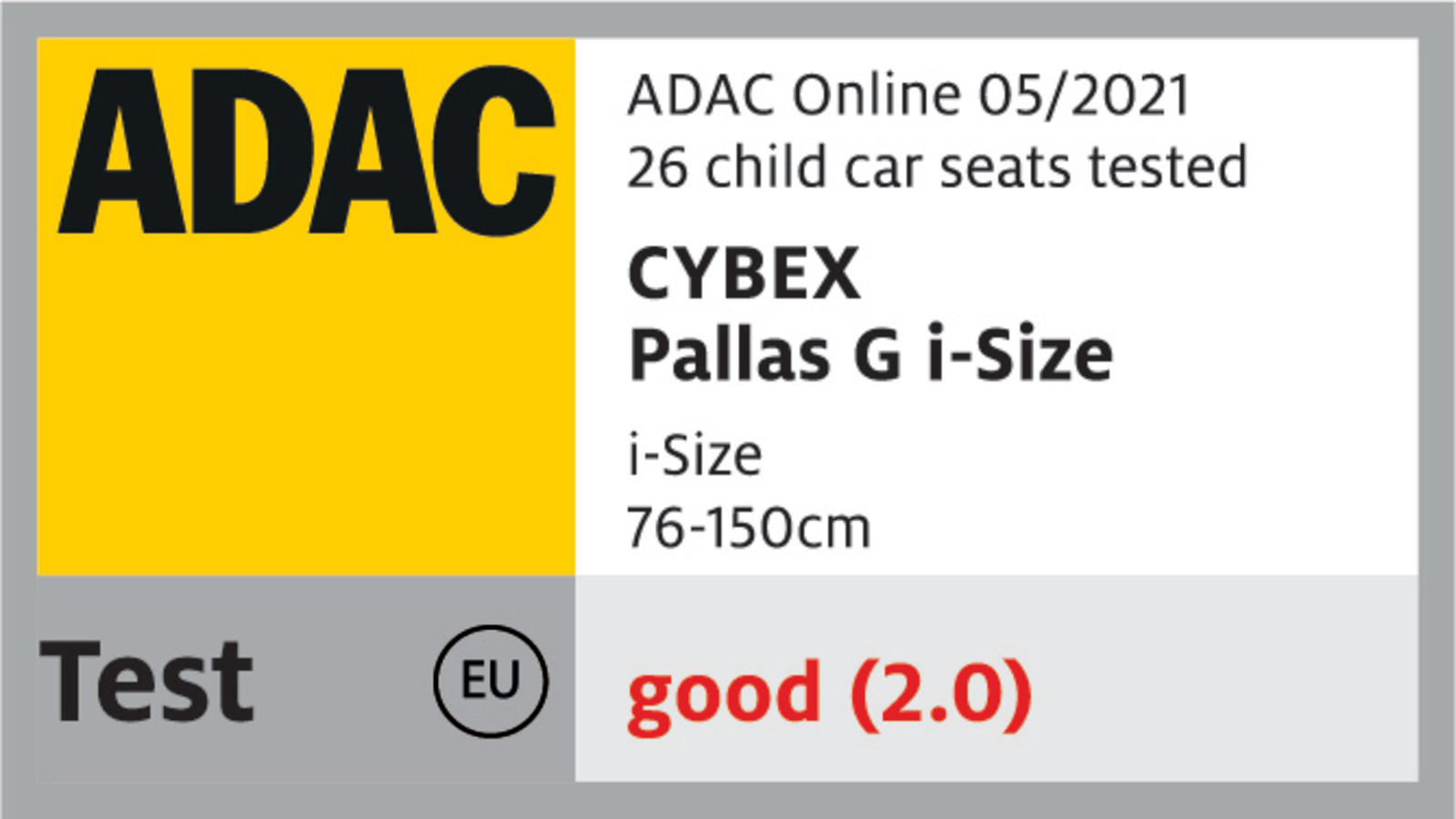 Pallas G I-Size 76-150cm, Cybex (Vācija), Autokrēsliņi 76-150cm -  Autokrēsliņi bērniem, bērnu auto sēdeklīši